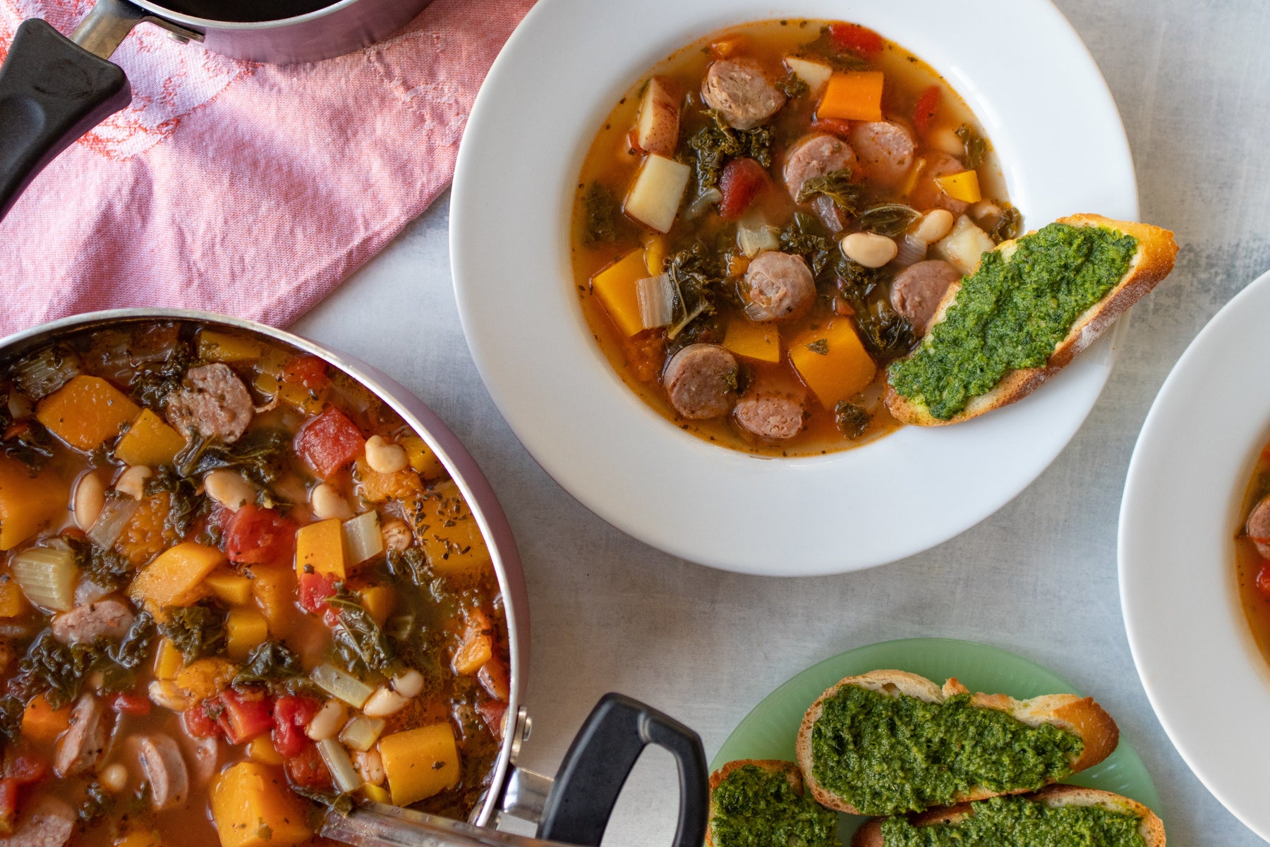 Hearty Sausage and Winter Vegetable Soup