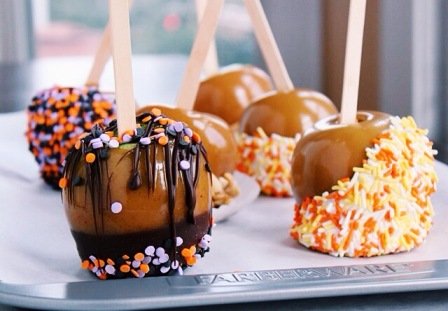 Halloween Caramel Apples