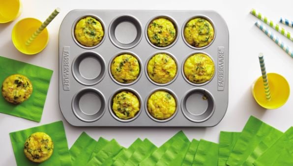 Muffin Pan Frittatas with Bacon, Mushrooms, and Sun-Dried Tomatoes