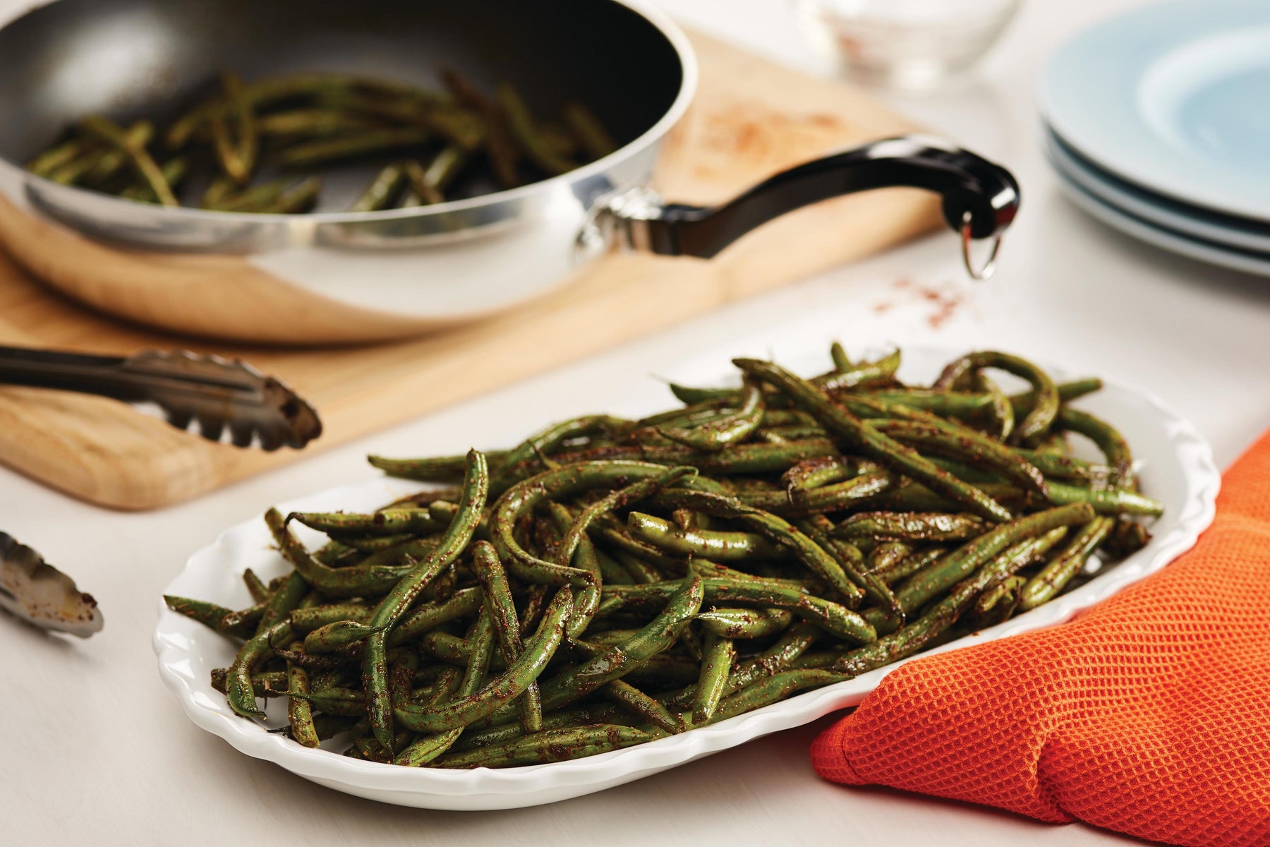 Blackened Green Beans