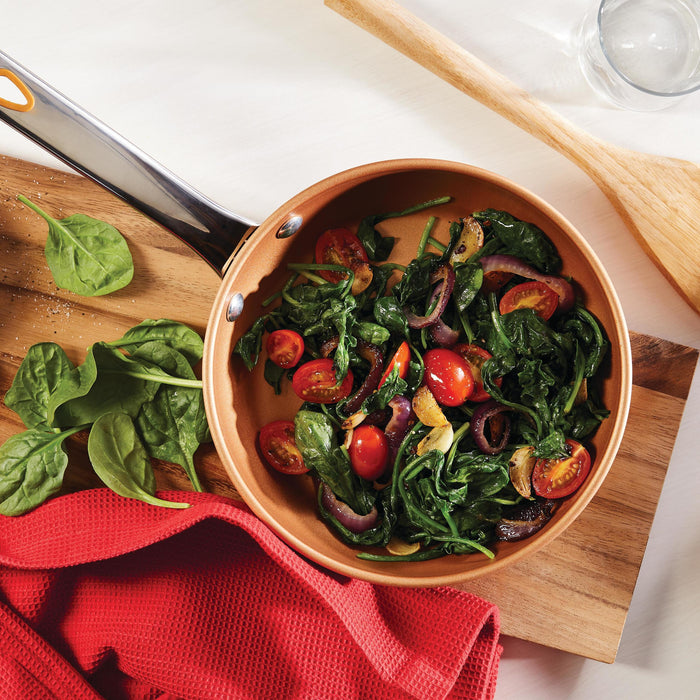 Wilted Spinach with Cherry Tomatoes