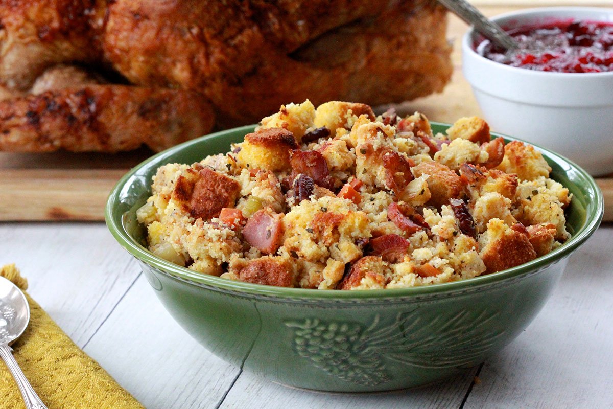 Cornbread, Pecan and Bacon Stuffing