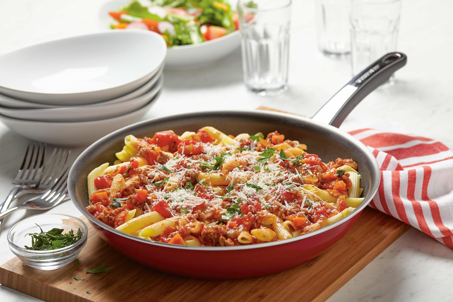 Penne with Turkey Tomato Ragu