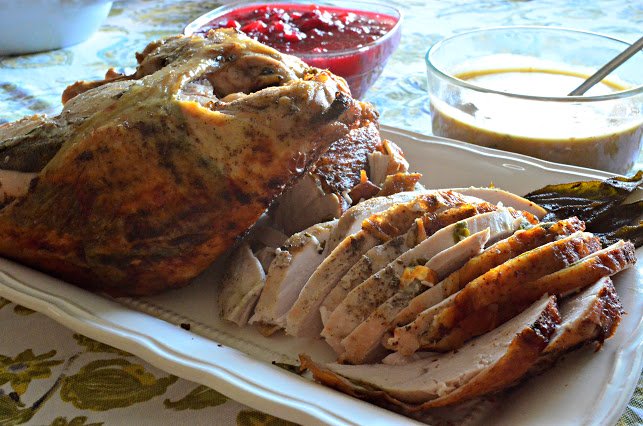 Oven Roasted Sage Turkey with Brown Butter Sage Gravy