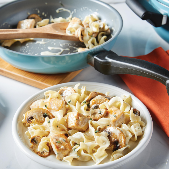 Chicken and Mushroom Skillet with Egg Noodles - Farberware