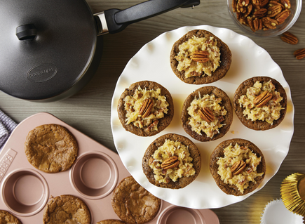 Filled German Chocolate Cupcakes