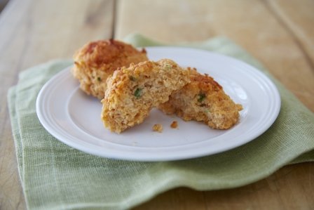 Sriracha-Cheddar Drop Biscuits