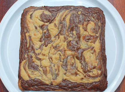 Peanut Butter Swirl Brownies