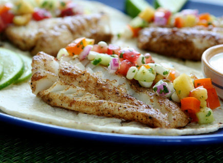 Soft Fish Tacos with Farmer’s Market Salsa