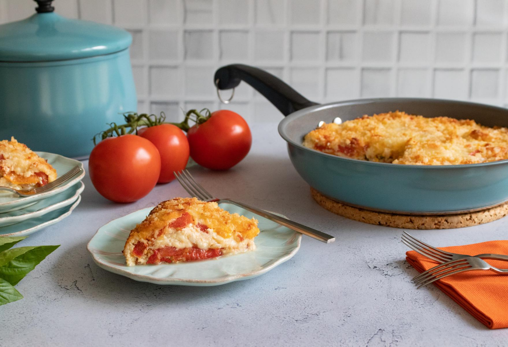 Caprese Tomato Pie