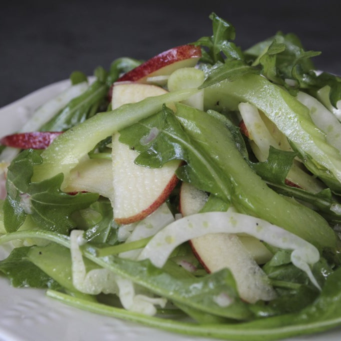 Celery, Fennel, and Apple Salad with White Balsamic Dressing