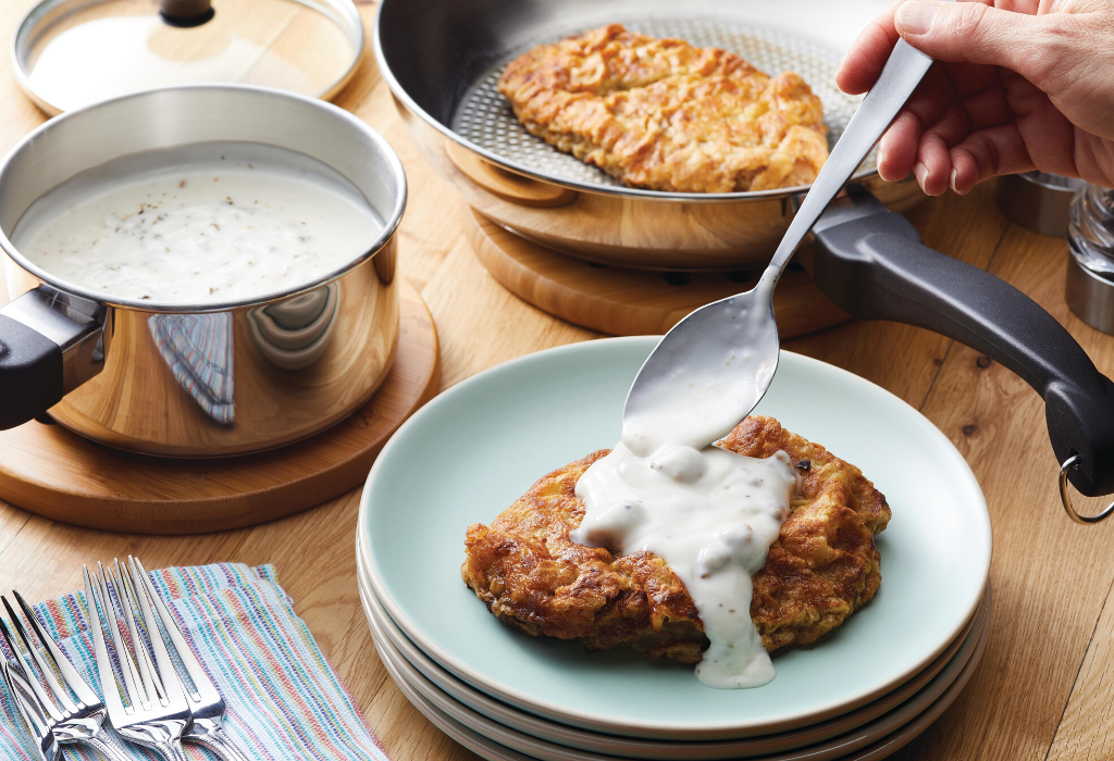 Chicken Fried Steak with Sausage Gravy