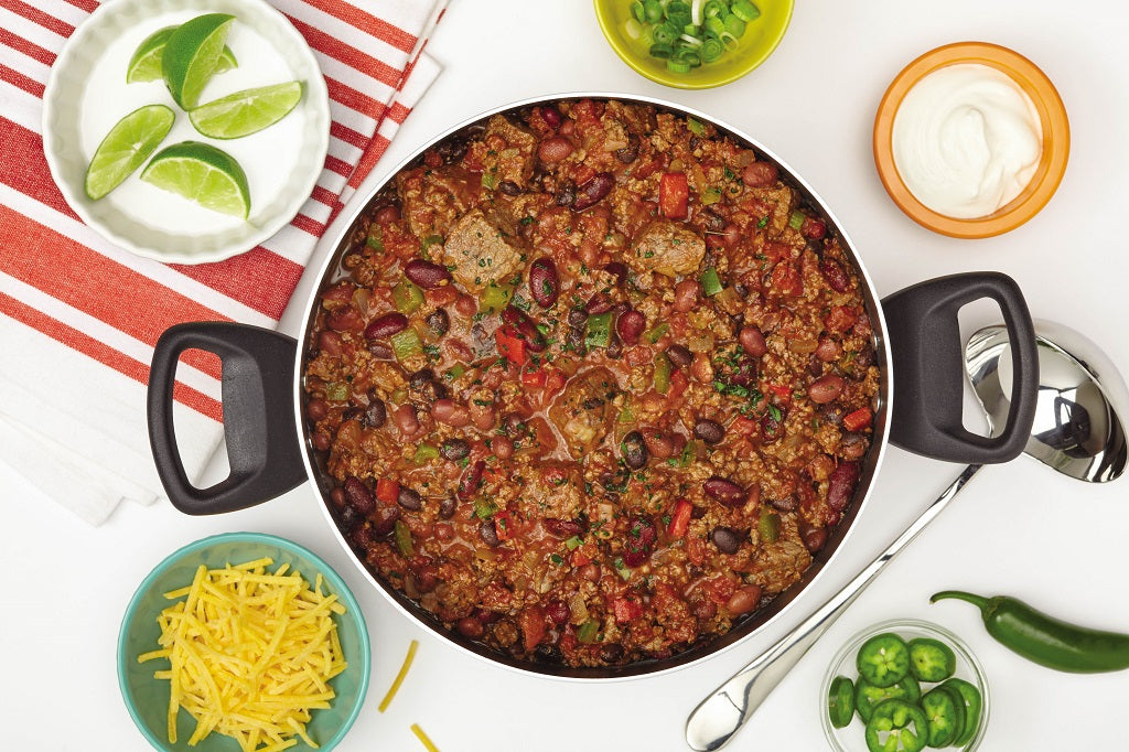 Chunky Three-Bean Beef Chili