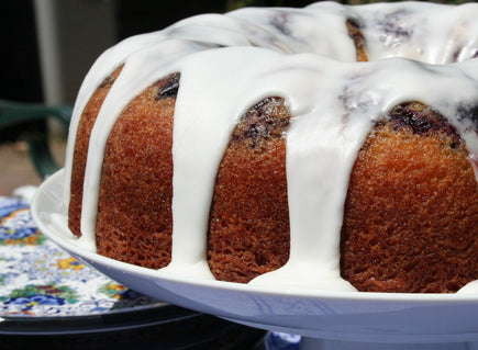 Glazed Lemon Blueberry Bundt Cake