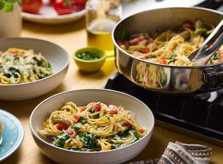 One-Pan Chicken Florentine Spaghetti