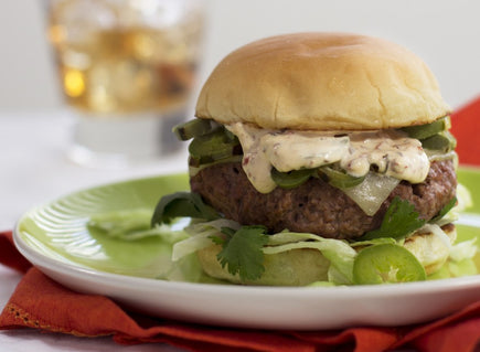 Jalapeno Burger with Chipotle Mayonnaise