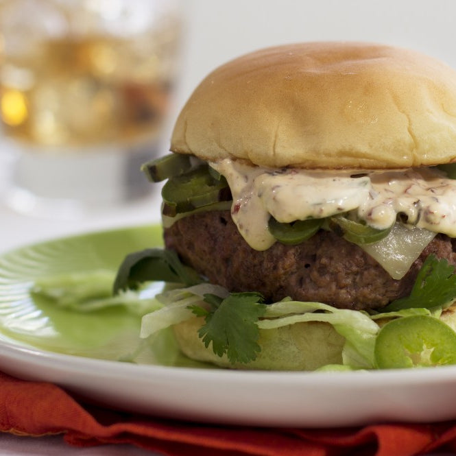 Jalapeno Burger with Chipotle Mayonnaise