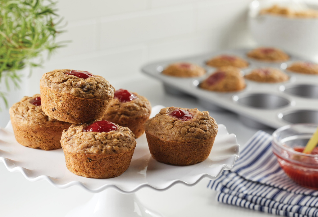 Jam Dot Power Muffins