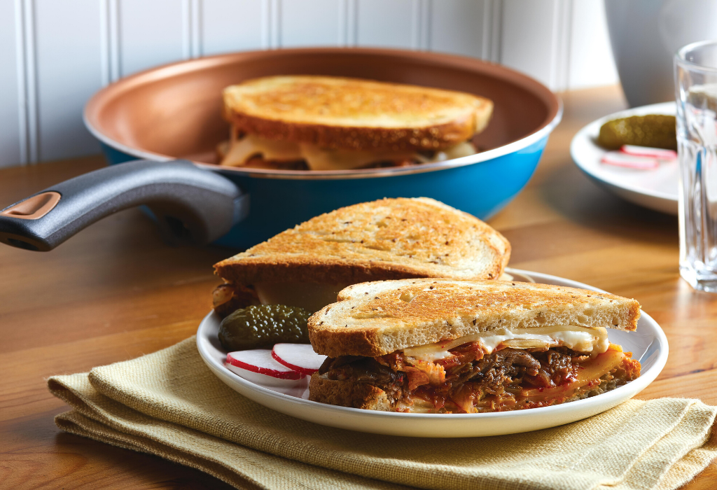 Korean Reuben Sandwiches