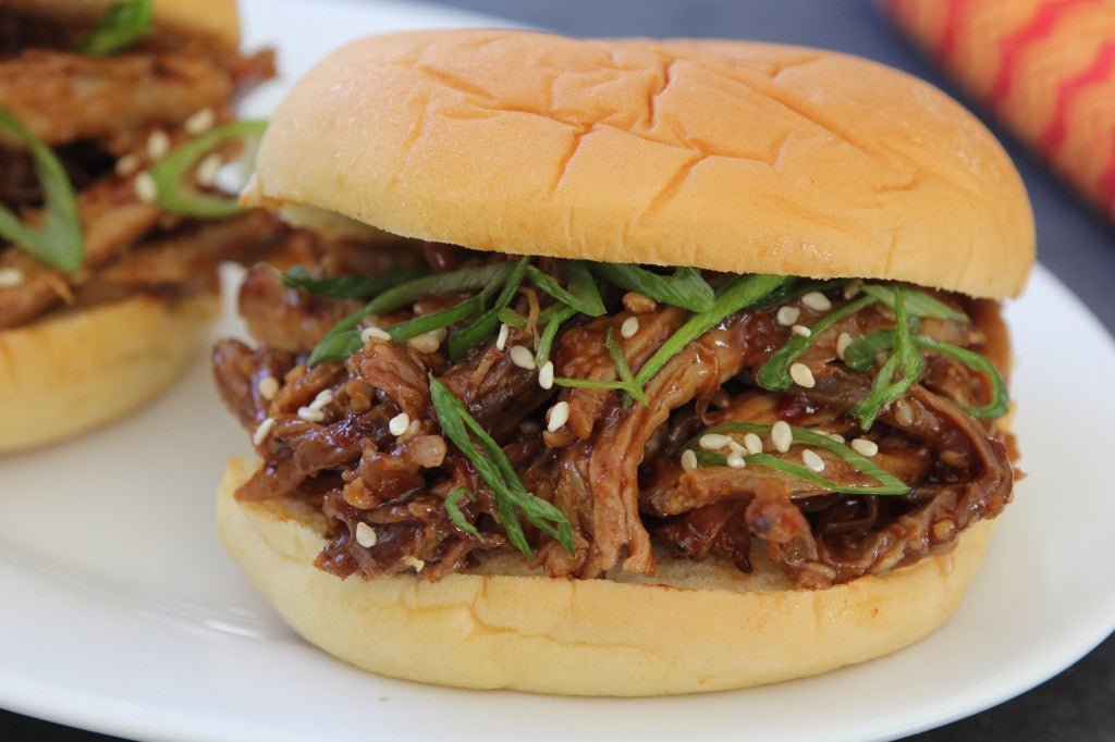 Manhattan Sesame-Hoisin Pulled Pork Sliders