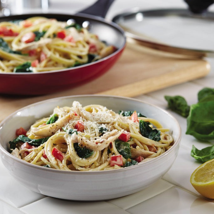 One-Pan Chicken Florentine Spaghetti