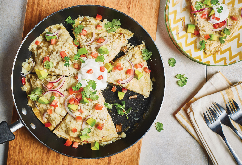 Portobello Skillet Enchilada Pie