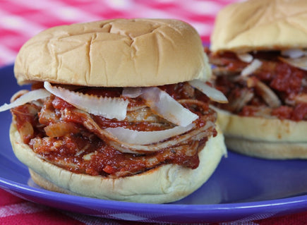 Staten Island Pulled Pork Parm Sliders