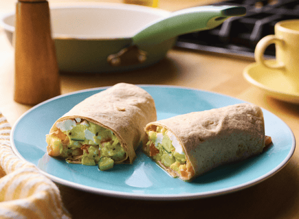 Greek Style Breakfast Wrap