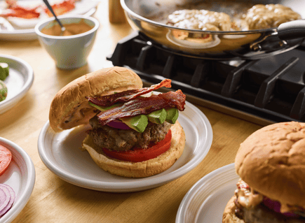 Bacon-Avocado Burger with Chipotle Mayonnaise