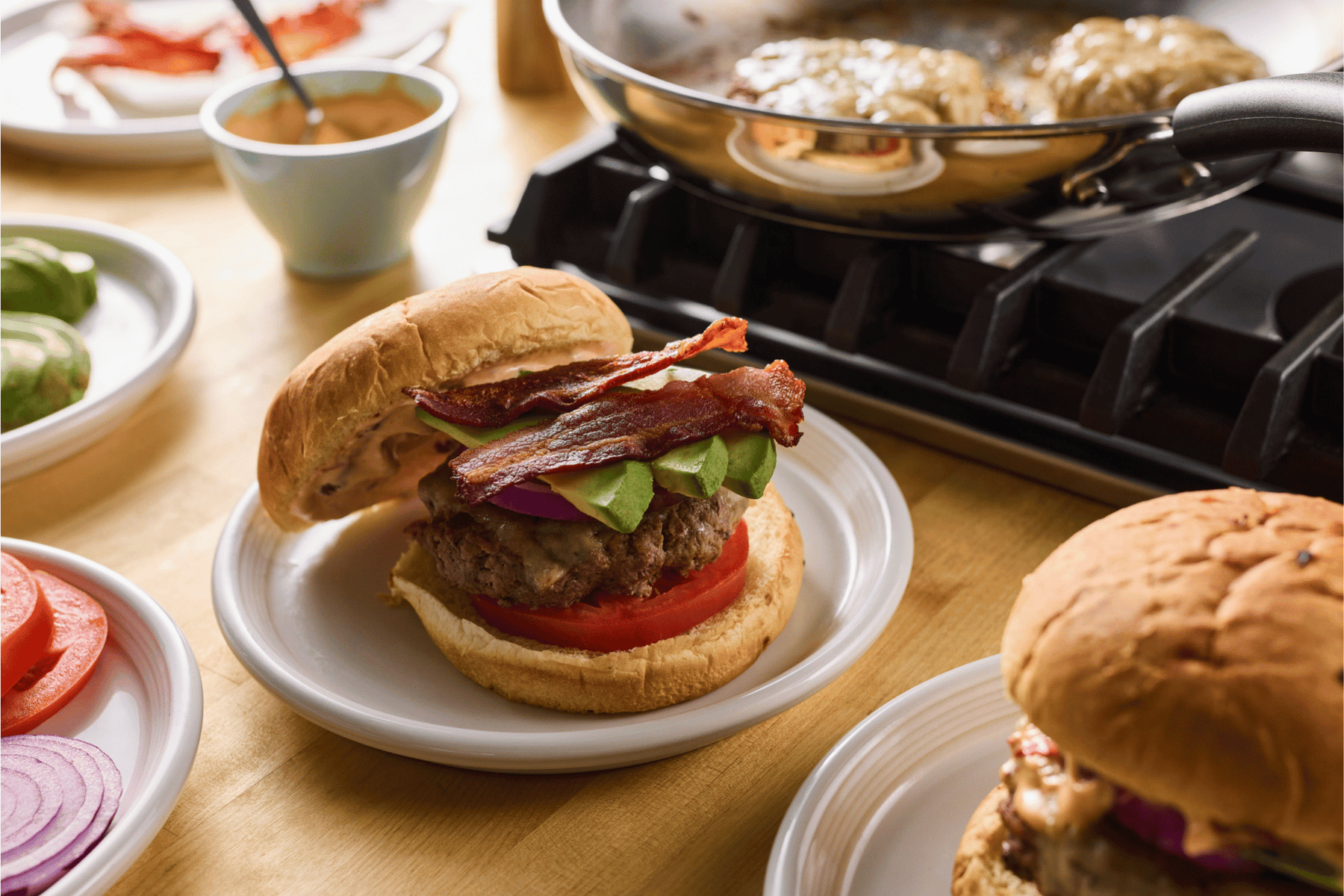 Bacon-Avocado Burger with Chipotle Mayonnaise