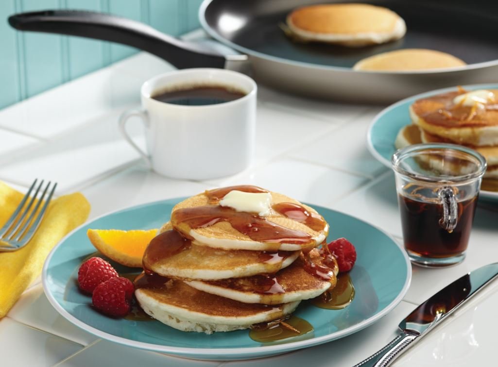 Classic Buttermilk Pancakes with Orange Infused Maple Syrup