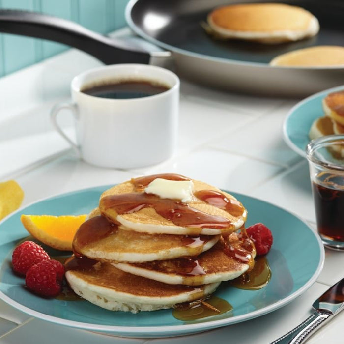 Classic Buttermilk Pancakes with Orange Infused Maple Syrup