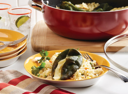 Chiles Rellenos y Arroz