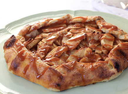 Rustic Apple Tart with Riesling-Caramel Sauce