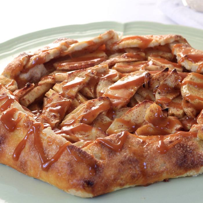 Rustic Apple Tart with Riesling-Caramel Sauce