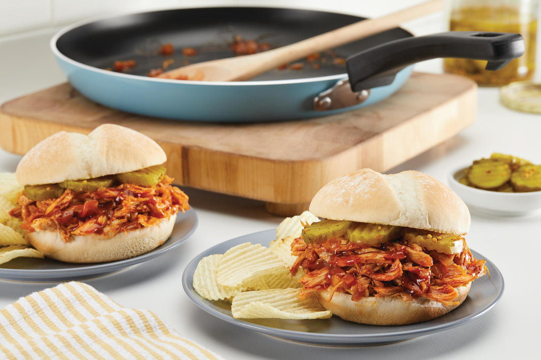 Pulled Turkey and Carolina Mop Sauce Sandwiches