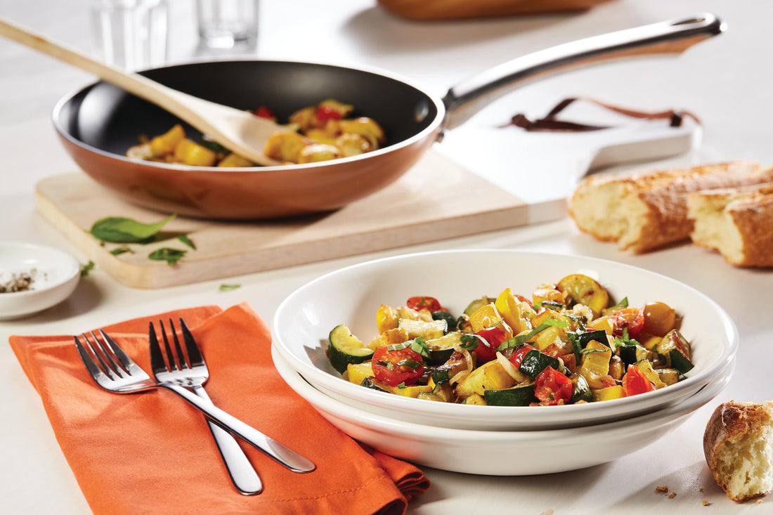 Sautéed Summer Squash with Wilted Cherry Tomatoes