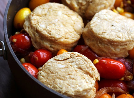 Spicy Fiesta Tomato Cobbler