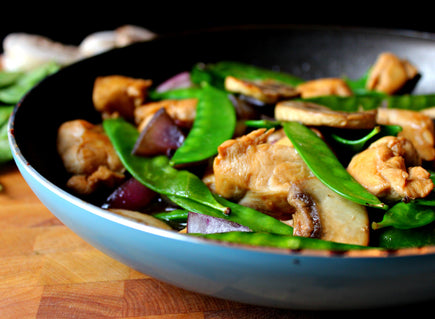 Chicken & Snow Peas Skillet
