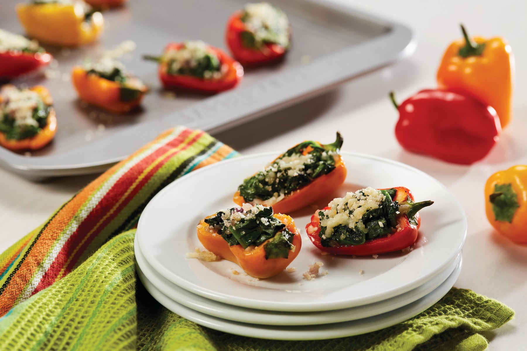 Florentine Stuffed Baby Peppers
