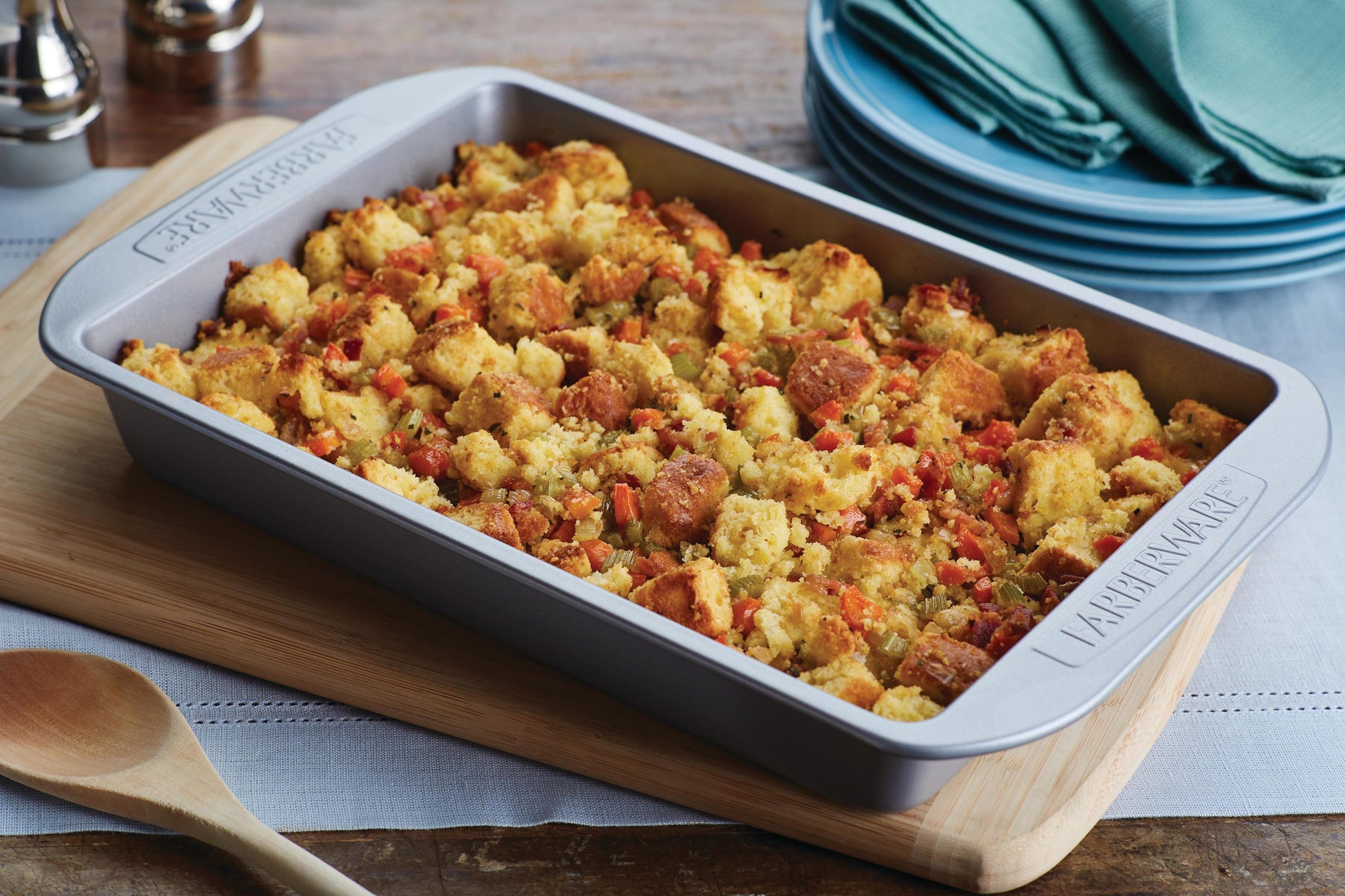 Bacon Sage Cornbread Stuffing