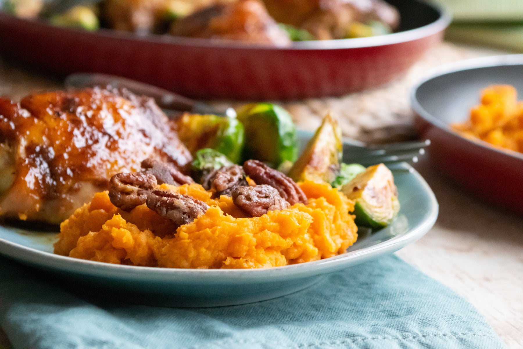 Orange Scented Mashed Sweet Potatoes