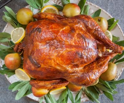 Lemon Dry Brined Turkey with Sage