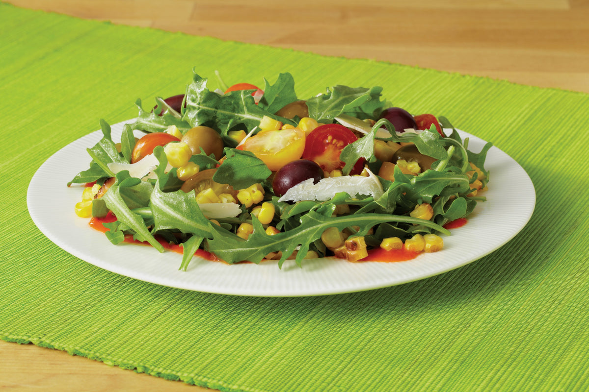 Grilled Corn and Arugula Salad with Smoked Tomato Vinaigrette - Farberware Cookware