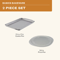 2-Piece Perforated Pizza Pan and Baking Sheet Set