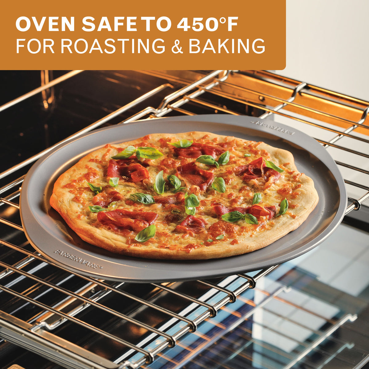 2-Piece Perforated Pizza Pan and Baking Sheet Set