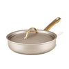 Radiant Nonstick 2.75-Quart Saute Pan with Lid on a white background, offering even heat distribution for perfectly cooked meals.