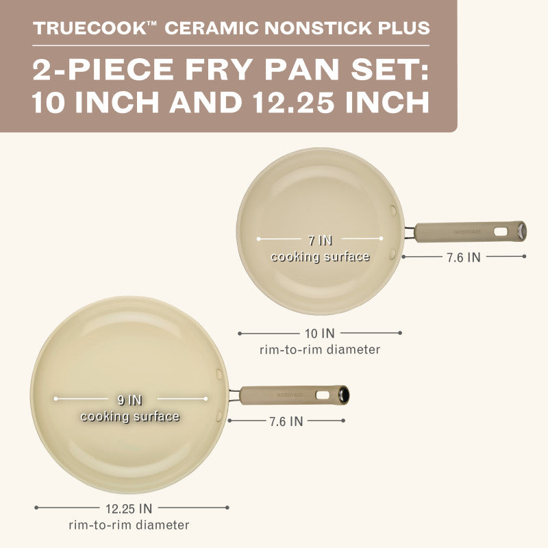 2-Piece Ceramic Induction Frying Pan Set