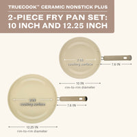2-Piece Ceramic Induction Frying Pan Set