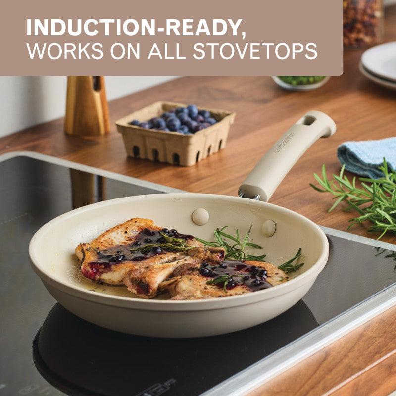 2-Piece Ceramic Induction Frying Pan Set